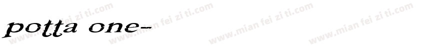 potta one字体转换